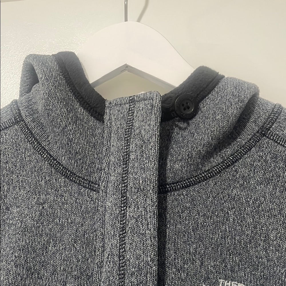 The North Face Gray Zip-Up Hoodie Womens Med - Picture 4 of 9